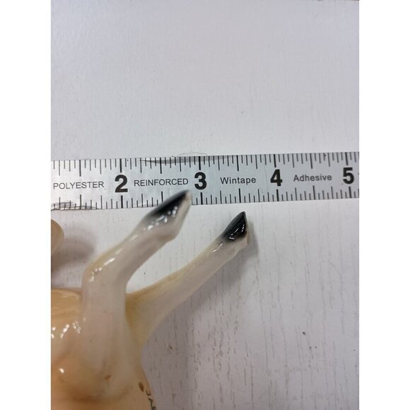 Vintage Ceramic Pottery Palomino Horse Pony Figurine Prancing Collectible Japan - Picture 10 of 11